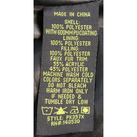 Celsius Premium Great Outdoors Gray Warm Fuzzy Winter Puffer Coat size L-XL - Picture 5 of 5